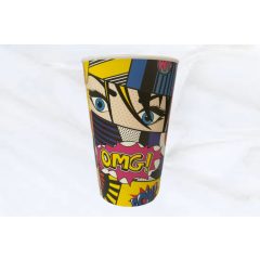 Műanyag mintás repohár szett- 400 ml OMG design