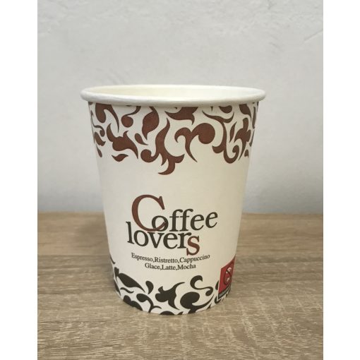 Latte papír pohár 280 ml - Lovers design